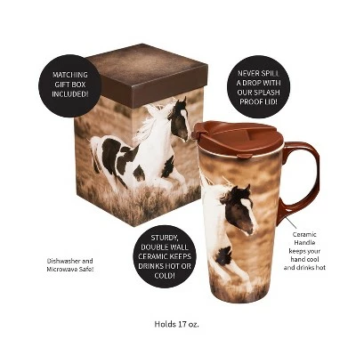 Evergreen Realistic Horse Ceramic Perfect Cup 17oz. 5 Evergreen Realistic Horse Ceramic Perfect Cup 17oz. - Image 3