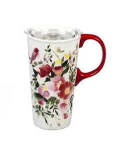 Evergreen Flag Ceramic Travel Cup, 17 OZ. ,w/box and Tritan Lid, Happy Life -Water Bottles Sales unnamed file 2649