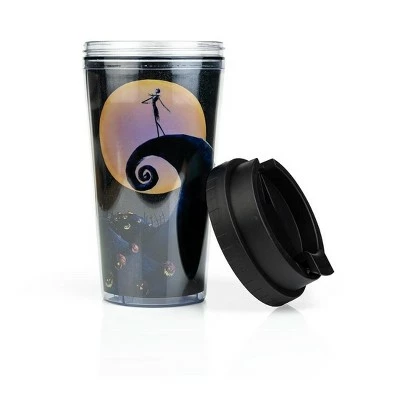 The Nightmare Before Christmas Silver Buffalo Nightmare Before Christmas 16oz Plastic Travel Mug 4 The Nightmare Before Christmas Silver Buffalo Nightmare Before Christmas 16oz Plastic Travel Mug - Image 2