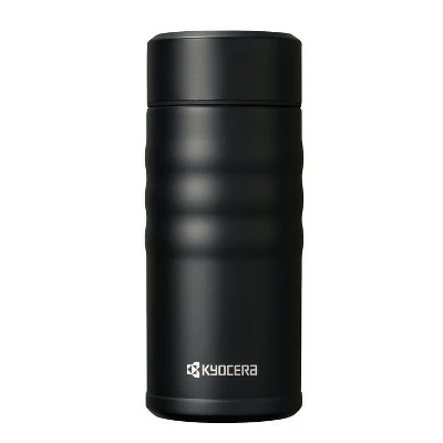 Kyocera Jet Black Stainless Steel 12 Ounce Twist Top Insulated Travel Mug 3 Kyocera Jet Black Stainless Steel 12 Ounce Twist Top Insulated Travel Mug