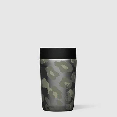 Corkcicle Commuter Cup 9 Ounce Insulated Stainless Steel Spill Proof Travel Coffee Mug with Sip Lid for Hot and Cold Drinks, Snow Leopard 3 Corkcicle Commuter Cup 9 Ounce Insulated Stainless Steel Spill Proof Travel Coffee Mug with Sip Lid for Hot and Cold Drinks, Snow Leopard