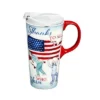 Evergreen Ceramic Travel Cup, 17 Oz., w/ box, Thanks To All Who Serve -Water Bottles Sales unnamed file 2696