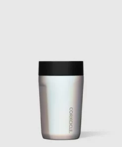 Corkcicle Commuter Cup 9 Ounce Insulated Stainless Steel Spill Proof Travel Coffee Mug with Sip Lid for Hot and Cold Drinks, Prismatic