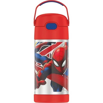 Thermos 12oz FUNtainer Water Bottle with Bail Handle - Red Spider-Man 3 Thermos 12oz FUNtainer Water Bottle with Bail Handle - Red Spider-Man