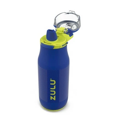 Zulu Chase 14oz Stainless Steel Water Bottle Blue 3 Zulu Chase 14oz Stainless Steel Water Bottle Blue