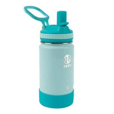 Takeya 14oz Actives Insulated Stainless Steel Water Bottle with Straw Lid Sail Blue/atlantic 8 Takeya 14oz Actives Insulated Stainless Steel Water Bottle with Straw Lid Sail Blue/atlantic - Image 6