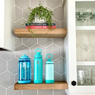 Takeya 64oz Tritan Motivational Water Bottle with Straw Lid Pink 6 Takeya 64oz Tritan Motivational Water Bottle with Straw Lid Pink - Image 4