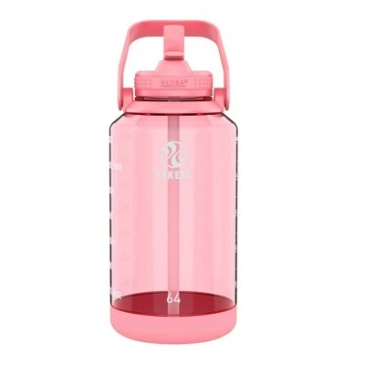 Takeya 64oz Tritan Motivational Water Bottle with Straw Lid Pink 11 Takeya 64oz Tritan Motivational Water Bottle with Straw Lid Pink - Image 9