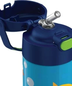Nickelodeon Thermos 12oz FUNtainer Water Bottle with Bail Handle - Navy Baby Shark -Water Bottles Sales unnamed file 3398