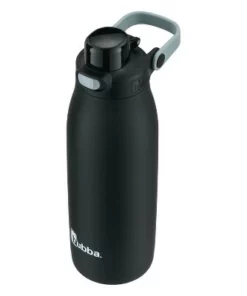 Bubba Radiant Push Button Water Bottle with Straw Rubberized Stainless Steel Licorice