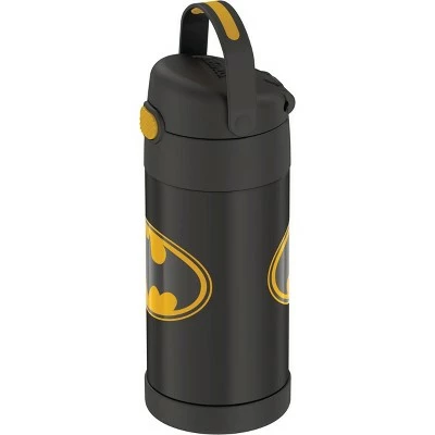Thermos 12oz FUNtainer Water Bottle with Bail Handle - Black Batman 5 Thermos 12oz FUNtainer Water Bottle with Bail Handle - Black Batman - Image 3