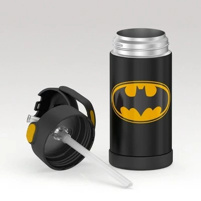 Thermos 12oz FUNtainer Water Bottle with Bail Handle - Black Batman 9 Thermos 12oz FUNtainer Water Bottle with Bail Handle - Black Batman - Image 7
