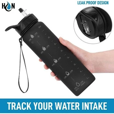 Hydration Nation Water Bottle With Time Marker 32 oz 4 Hydration Nation Water Bottle With Time Marker 32 oz - Image 2
