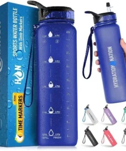 Hydration Nation Water Bottle With Time Marker 32 oz 20 Hydration Nation Water Bottle With Time Marker 32 oz -Water Bottles Sales unnamed file 3607