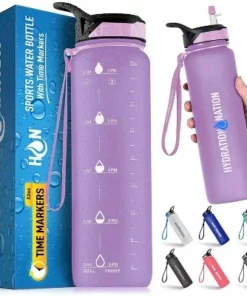 Hydration Nation Water Bottle With Time Marker 32 oz 24 Hydration Nation Water Bottle With Time Marker 32 oz -Water Bottles Sales unnamed file 3611