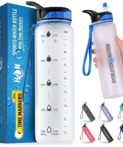 Hydration Nation Water Bottle With Time Marker 32 oz 25 Hydration Nation Water Bottle With Time Marker 32 oz -Water Bottles Sales unnamed file 3612