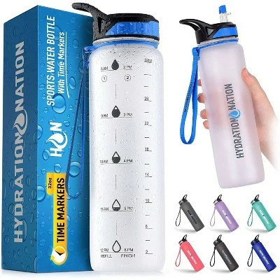 Hydration Nation Water Bottle With Time Marker 32 oz 14 Hydration Nation Water Bottle With Time Marker 32 oz - Image 12