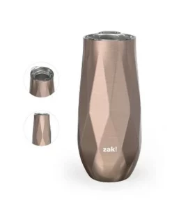 Zak Designs 9oz Fractal Double Wall Stainless Steel Flute Tumbler - Rose Gold -Water Bottles Sales unnamed file 365
