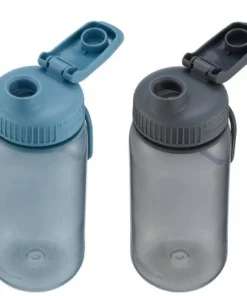 Rubbermaid Essentials Plastic Water Bottle with Chug and Sip Lid 2pk Gray/pink