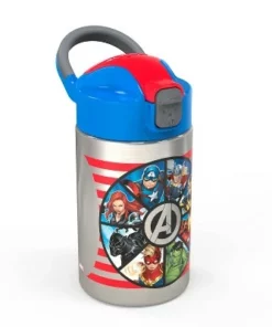 Marvel Avengers 14oz Stainless Steel Double Wall Valiant Bottle - Zak Designs