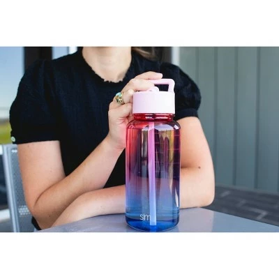 Simple Modern 32oz Tritan Summit Water Bottle with Straw 2 Tone - Tropical Seas 4 Simple Modern 32oz Tritan Summit Water Bottle with Straw 2 Tone - Tropical Seas - Image 2