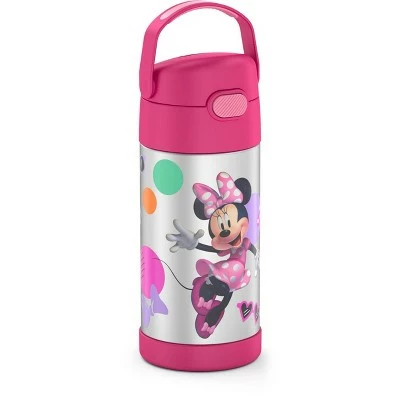 Thermos 12oz FUNtainer Water Bottle with Bail Handle - Pink Minnie Mouse 3 Thermos 12oz FUNtainer Water Bottle with Bail Handle - Pink Minnie Mouse