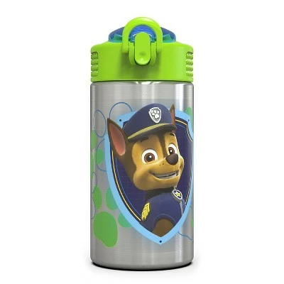 Zak Designs Kids Stainless Steel 15 oz. Durable Water Bottle Spout Cover Push Action Lid BPA-Free 7 Zak Designs Kids Stainless Steel 15 oz. Durable Water Bottle Spout Cover Push Action Lid BPA-Free - Image 5