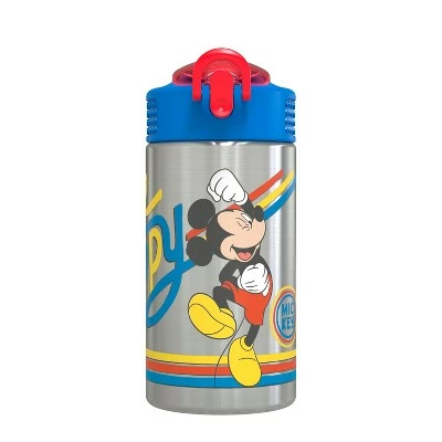 Zak Designs Kids Stainless Steel 15 oz. Durable Water Bottle Spout Cover Push Action Lid BPA-Free 8 Zak Designs Kids Stainless Steel 15 oz. Durable Water Bottle Spout Cover Push Action Lid BPA-Free - Image 6