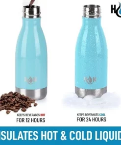 Hydration Nation Stainless Steel Water Bottle - Double Wall Insulated Metal Water Bottle For Hot & Cold Drinks -Water Bottles Sales unnamed file 4030