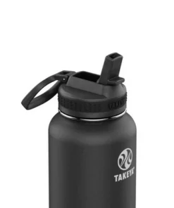 Takeya 32oz Actives Pickleball Insulated Stainless Steel Water Bottle with Sport Straw Lid Pink