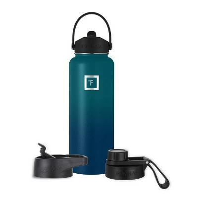 IRON FLASK 40oz Wide Mouth Sports Water Bottle - 3 Lids, Leak Proof, Double Walled Vacuum Insulated Midnight Black 8 IRON FLASK 40oz Wide Mouth Sports Water Bottle - 3 Lids, Leak Proof, Double Walled Vacuum Insulated Midnight Black - Image 6