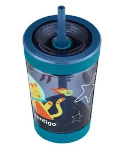Contigo 14oz Plastic Spill-Proof Kids' Tumbler with Straw Dragon