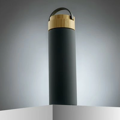 JoyJolt Glass Water Bottle with Carry Strap & Non Slip Silicone Sleeve - 20 oz - Grey 7 JoyJolt Glass Water Bottle with Carry Strap & Non Slip Silicone Sleeve - 20 oz - Grey - Image 5