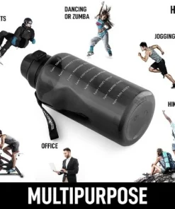 Hydration Nation 1 Gallon Water Bottle With Straw & Time Marker Quotes - For Fitness, Sports & More -Water Bottles Sales unnamed file 4179