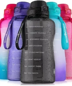 Hydration Nation 1 Gallon Water Bottle With Straw & Time Marker Quotes - For Fitness, Sports & More -Water Bottles Sales unnamed file 4182