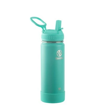 Takeya 18oz Actives Insulated Stainless Steel Water Bottle with Straw Lid Bluestone 9 Takeya 18oz Actives Insulated Stainless Steel Water Bottle with Straw Lid Bluestone - Image 7