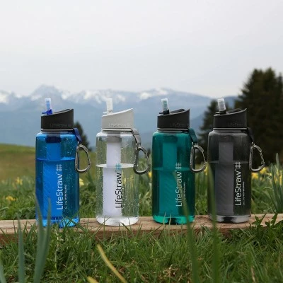LifeStraw Go 34oz Water Bottle with Filter Dark Teal 4 LifeStraw Go 34oz Water Bottle with Filter Dark Teal - Image 2