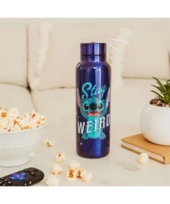 Silver Buffalo Disney Lilo & Stitch "Stay Weird" Stainless Steel Water Bottle | 27 Ounces -Water Bottles Sales unnamed file 4306