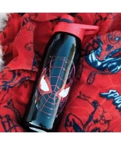 Silver Buffalo Marvel Spider-Man Miles Morales Plastic Water Bottle | Holds 28 Ounces -Water Bottles Sales unnamed file 4311