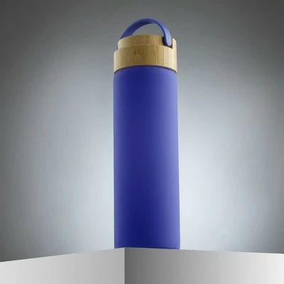 JoyJolt Glass Water Bottle with Carry Strap & Non Slip Silicone Sleeve - 20 oz - Purple 7 JoyJolt Glass Water Bottle with Carry Strap & Non Slip Silicone Sleeve - 20 oz - Purple - Image 5