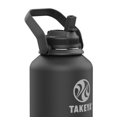 Takeya 64oz Actives Insulated Stainless Steel Water Bottle with Straw Lid and Extra Large Carry Handle Pink 3 Takeya 64oz Actives Insulated Stainless Steel Water Bottle with Straw Lid and Extra Large Carry Handle Pink