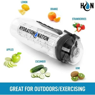 Hydration Nation Portable Water Bottle with Fruit Infuser for Healthy & Delicious Hydration 6 Hydration Nation Portable Water Bottle with Fruit Infuser for Healthy & Delicious Hydration - Image 4