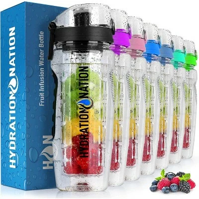 Hydration Nation Portable Water Bottle with Fruit Infuser for Healthy & Delicious Hydration 9 Hydration Nation Portable Water Bottle with Fruit Infuser for Healthy & Delicious Hydration - Image 7