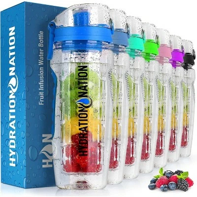 Hydration Nation Portable Water Bottle with Fruit Infuser for Healthy & Delicious Hydration 10 Hydration Nation Portable Water Bottle with Fruit Infuser for Healthy & Delicious Hydration - Image 8