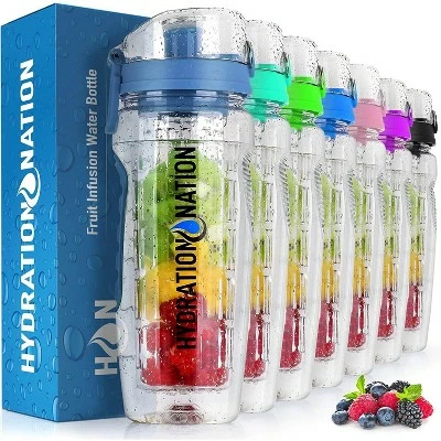 Hydration Nation Portable Water Bottle with Fruit Infuser for Healthy & Delicious Hydration 11 Hydration Nation Portable Water Bottle with Fruit Infuser for Healthy & Delicious Hydration - Image 9