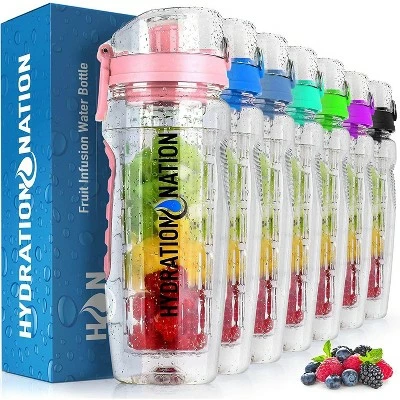 Hydration Nation Portable Water Bottle with Fruit Infuser for Healthy & Delicious Hydration 12 Hydration Nation Portable Water Bottle with Fruit Infuser for Healthy & Delicious Hydration - Image 10