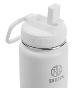 Takeya 22oz Actives Insulated Stainless Steel Water Bottle with Straw Lid Blush