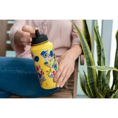 Just Funky Sonic The Hedgehog Sticker Bomb Large Plastic Water Bottle | Holds 32 Ounces 7 Just Funky Sonic The Hedgehog Sticker Bomb Large Plastic Water Bottle | Holds 32 Ounces - Image 5