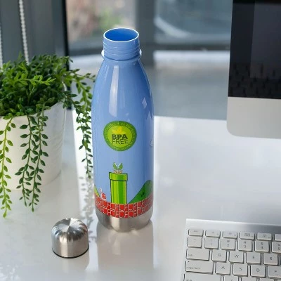 Just Funky Super Mario Bros Water Bottle | 17 oz | Mario Collectibles 7 Just Funky Super Mario Bros Water Bottle | 17 oz | Mario Collectibles - Image 5