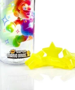 Just Funky Super Mario Bros 6-Inch Plastic Water Bottle | Super Star Ice Cubes -Water Bottles Sales unnamed file 4760